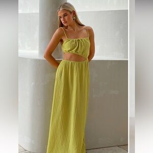 Sabo Backless Annalise Dress- Moss